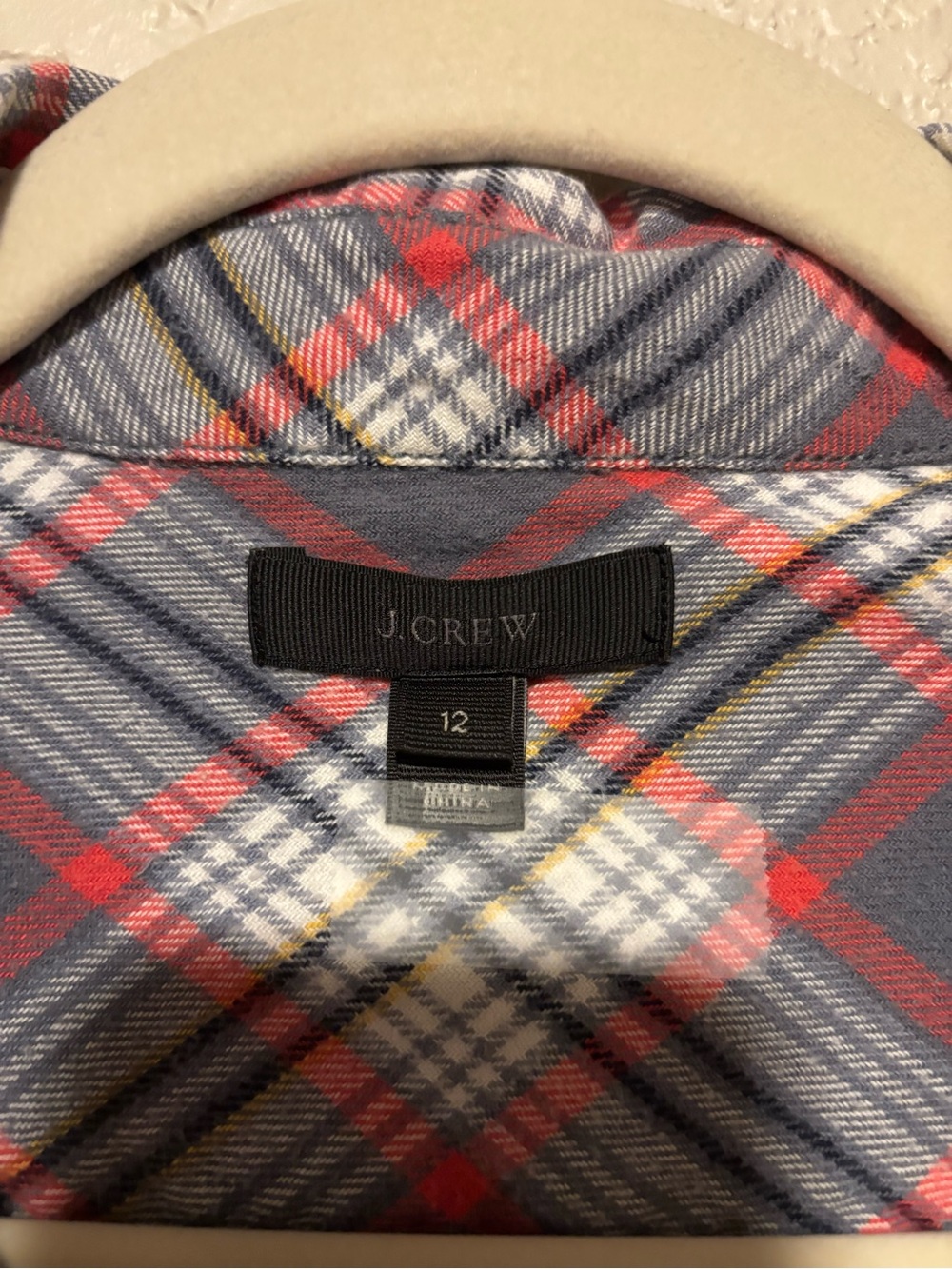 J.Crew Blue Plaid Button-Up Shirt
